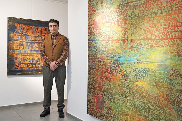 محسن کرمی در نمایشگاه دیونگاشت