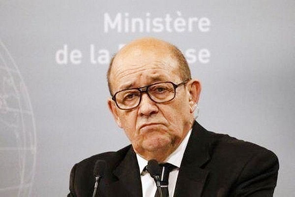 لودریان وزیر خارجه فرانسه
