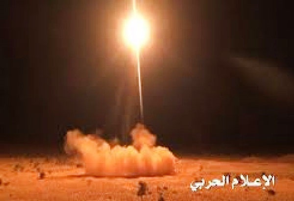 شلیک موشک یمن به عربستان