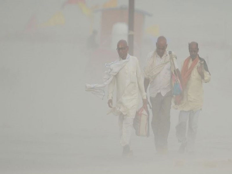 طوفان خاک، بر آلودگی هوای هند می‌افزاید     