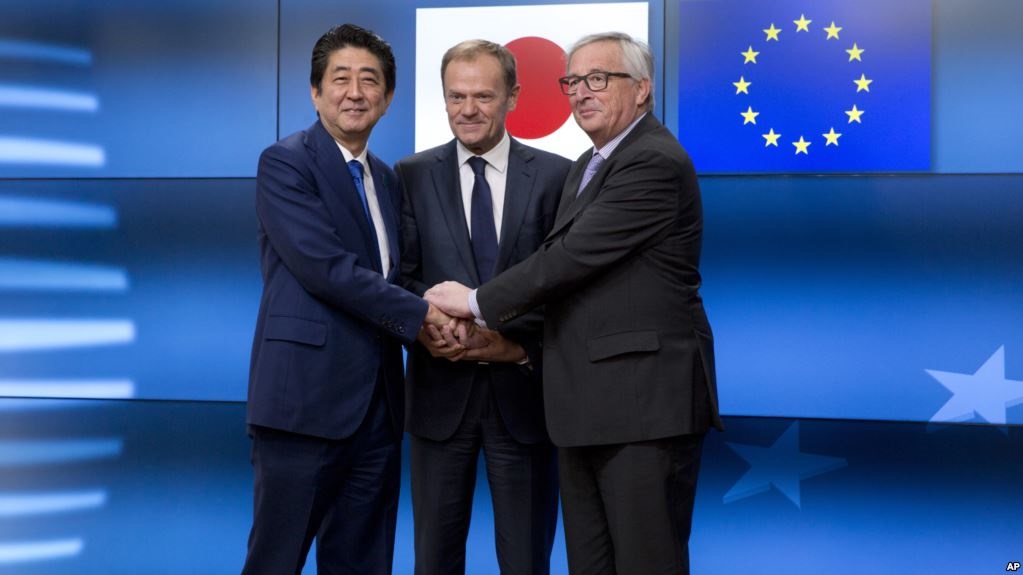 امضا توافقتنامه تجارت آزاد بین اتحادیه اروپا و ژاپن
