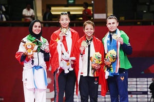 رزیتا علیپور مدال نقره کارته بازی‌های آسیایی را کسب کرد
